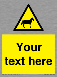 Custom warning horses